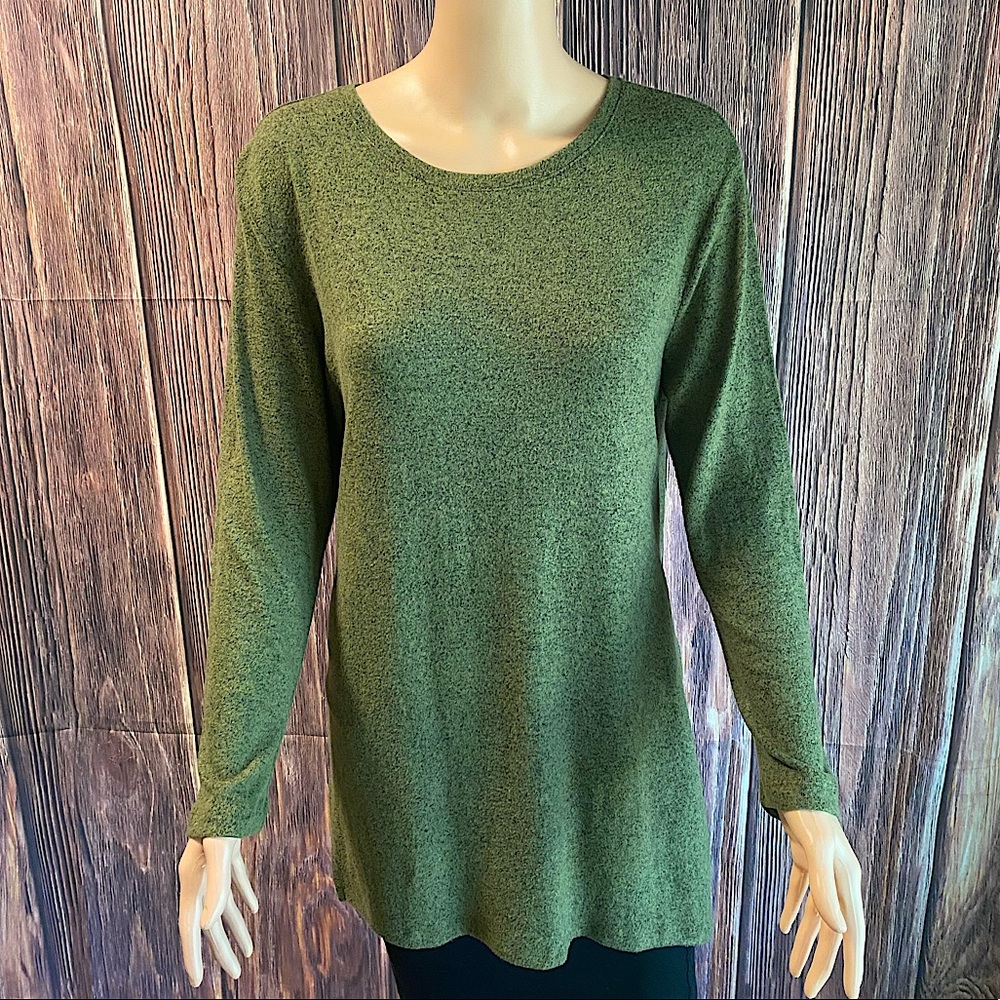 Old Navy size medium forest green soft comfy long sleeve boho casual blouse